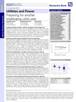 Utilities and power industry update   deutsche bank (2010)