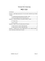 Tiểu luận quản lý rủi ro tín dụng tại ngân hàng thương mại cổ phần á châu (acb )