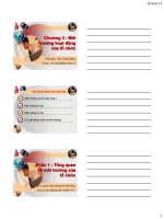 bài giảng quản trị học chương 3 môi trường hoạt động của tổ chức - gv. bùi hoàng ngọc