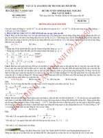 GIẢI CHI TIẾT ĐỀ THI ĐH NĂM 2011 thầy THÀNH