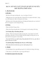 giáo án địa lý 7 bài 10 dân số và sức ép dân số tới tài nguyên, môi trường ở đới nóng