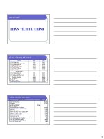 Bài giảng phân tích tài chính