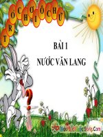 Ô CHỮ BÀI NƯỚC VĂN LANG