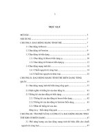 Dao động mạng tinh thể biến dạng tổng quát và phổ năng lượng của chúng