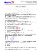 Ngân hàng câu hỏi trắc nghiệm 3