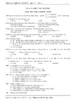 Câu hỏi trắc nghiệm của vật lí đại cương