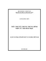 tiểu thuyết trung trung đỉnh nhìn từ thi pháp học