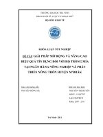 giải pháp mở rộng và nâng cao hiệu quả tín dụng đối với hộ trồng mía tại ngân hàng pt&nt huyện m'đrăk