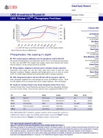 global phosphate fertilizers update UBS Investment Research