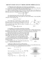 Những vấn đề khó trong Vật lí 12