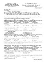 Đề thi thử đại học môn Hóa học trường chuyên Bắc Ninh 2010 lần 1