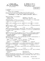 Đề thi thử đại học môn Hóa học trường chuyên Bắc Ninh 2010 lần 2