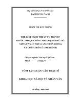 thế giới nghệ thuật tự truyện trước 1945 qua sống nhờ (mạnh phú tư), những ngày thơ ấu (nguyên hồng) và chân trời cũ (hồ dzếnh)