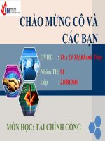 Vai trò của tài chính công trong nền kinh tế nước ta