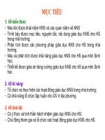 Tập huấn KNS Môn Sinh học THCS