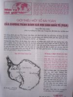 Cách giải một số dạng toán trong chương trình PISA