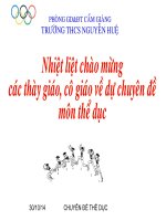 CHUYEN DE VE NHAY XA