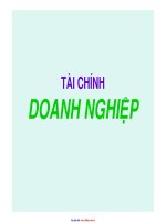 Giáo trình tài chính doanh nghiệp tổng quan
