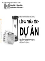 slide môn học lập và phân tích dự án