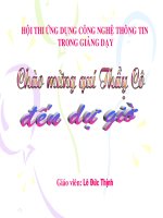Bài 12: Tác động của nội lực và ngoại lực