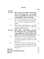 PHÁT TRIỂN KHOA học   CÔNG NGHỆ TRONG CÔNG NGHIỆP hóa, HIỆN đại hóa NÔNG NGHIỆP, NÔNG THÔN ở hà nội