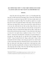 TIỂU LUẬN QUÁ TRÌNH NHẬN THỨC và THỰC HIỆN CHÍNH SÁCH xã hội của ĐẢNG TA từ đổi mới đến NAY