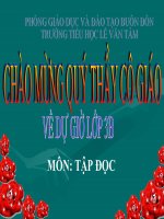 Bài tập đọc Tiếng ru