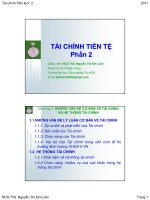 Bài giảng tài chính tiền tệ phần 2