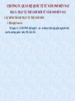 Bài 11. Trật tự thế giới mới từ 1945 đến nay