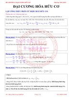 ĐẠI CƯƠNG HÓA HỮU CƠ  - CHƯƠNG 4 LỚP 11