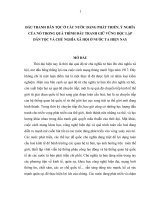 Tieu luan đấu TRANH dân tộc ở các nước ĐANG PHÁT TRIỂN ý NGHĨA của nó TRONG QUÁ TRÌNH đấu TRANH GIỮ VỮNG độc lập dân tộc và CHỦ NGHĨA xã hội ở nước TA HIỆN NAY