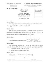 Đề thi HSG Quang Ninh 2011 BẢNG B