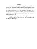 Bài giảng   PHONG CÁCH LÃNH đạo QUẢN lý của cán bộ QUÂN sư xã, PHƯỜNG