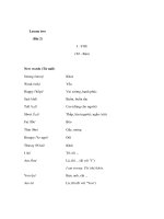 TIẾNG ANH LỚP 1,2 BÀI 2