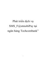 phát triển dịch vụ sms fastmobipay tại ngân hàng techcombank