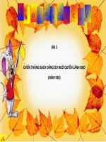 Ô CHỮ BÀI CHIẾN THẮNG BẠCH ĐẲNG DO NGÔ QUYỀN LÃNHĐẠO