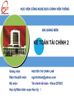 bài giảng kế toán tài chính2 chương 5 - gv. nguyễn thị chinh lam