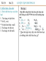 tiết 29 - Luyện tâp chương 2: Kim loại