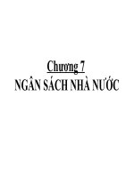 Bài giảng ngân sách nhà nước