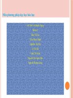 phương pháp dạy học chương 5 hỉđocacbon no