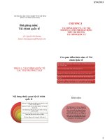 Bài giảng môn tài chính quốc tế