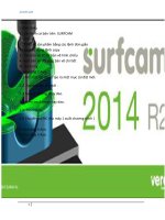 Thiết kế và gia công trên SURFCAM