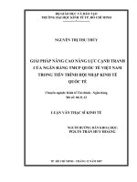 Giải pháp nâng cao năng lực cạnh tranh của ngân hàng quốc tế trong thời kỳ hội nhập