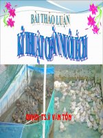 Kỹ thuat nuoi Ếch