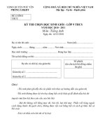 Đề thi HSG huyện phù yên