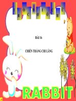 Ô CHỮ BÀI CHIẾN THẮNG CHI LĂNG