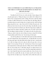 TIỂU LUẬN NÂNG CAO TRÌNH độ lý LUẬN CHÍNH TRỊ của cán bộ, ĐẢNG VIÊN THEO tư TƯỞNG hồ CHÍ MINH TRONG tác PHẨM “sửa đổi lối làm VIỆC”