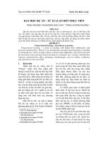 Dạy học dự án – từ lí luận đến thực tiễn