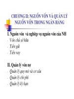Nguồn vốn và quản lý nguồn vốn trong ngân hàng