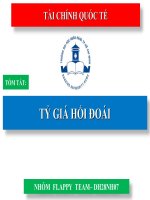 Tài chính quốc tế tóm tắt tỷ giá hối đoái